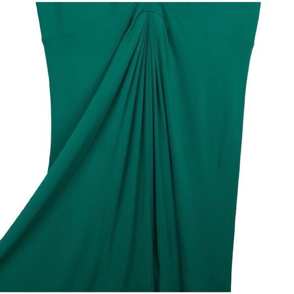 Issa London for Banana Republic Green Jersey Knit Pleated Dress Women's Size 12 - Picture 6 of 10